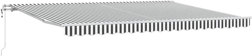 Automatinė ištraukiama markizė, antracito ir balta, 450x300cm