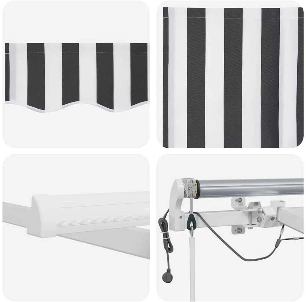 Automatinė ištraukiama markizė, antracito ir balta, 300x250cm