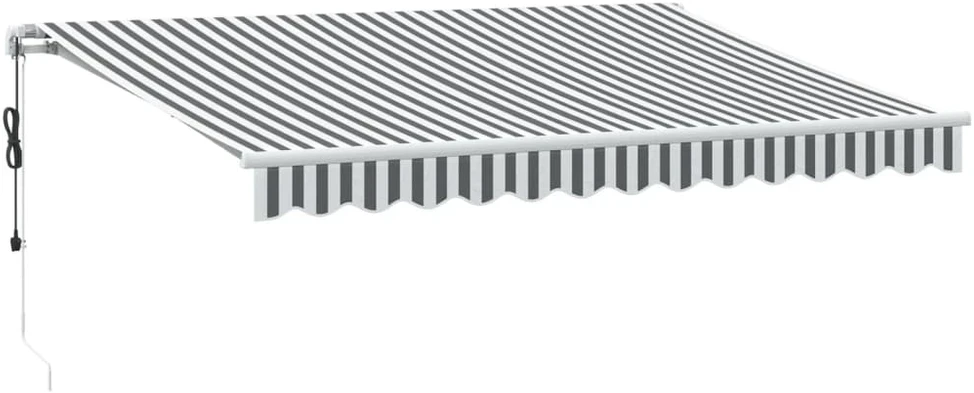 Automatinė ištraukiama markizė, antracito ir balta, 350x250cm