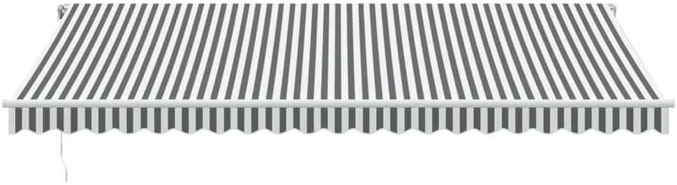 Automatinė ištraukiama markizė, antracito ir balta, 500x350cm