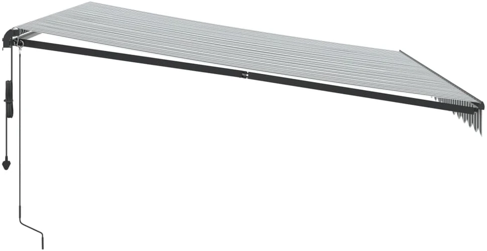 Automatinė ištraukiama markizė, antracito ir balta, 450x350cm