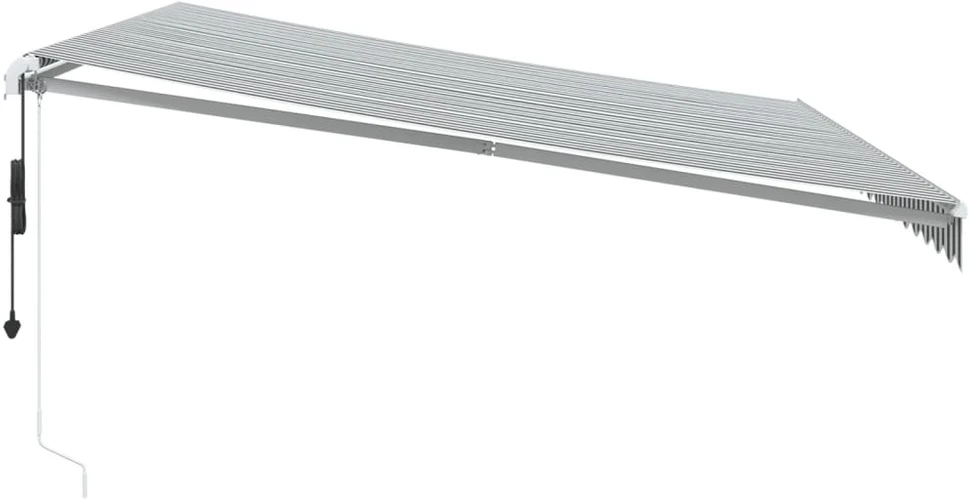 Automatinė ištraukiama markizė, antracito ir balta, 450x350cm