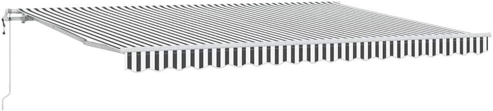 Automatinė ištraukiama markizė, antracito ir balta, 450x300cm