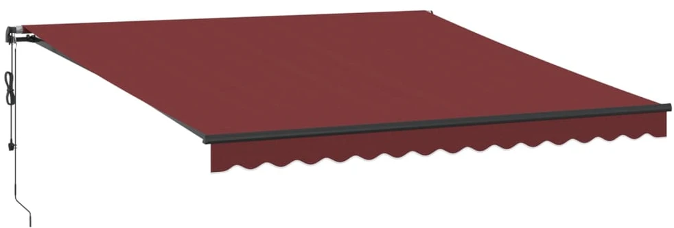 Automatinė ištraukiama markizė, bordo spalvos, 400x350cm