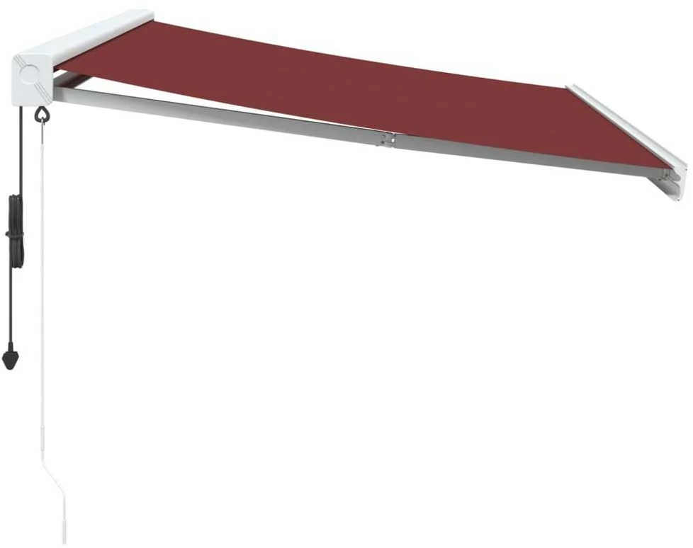 Automatinė ištraukiama markizė, bordo spalvos, 300x250cm
