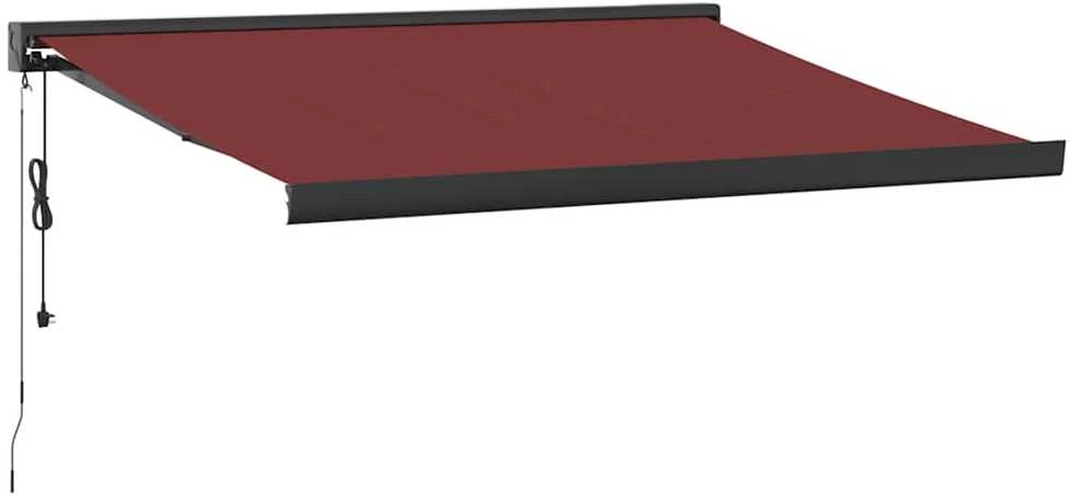 Automatinė ištraukiama markizė, bordo spalvos, 350x250cm