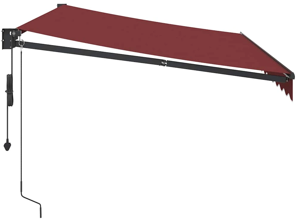 Automatinė ištraukiama markizė, bordo spalvos, 350x250cm