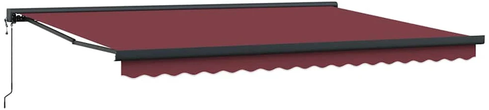 Ištraukiama markizė Bordo su antracito rėmu 450 × 300 cm