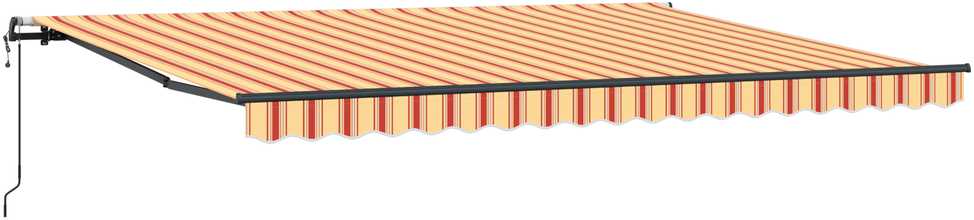 Ištraukiama markizė Geltona ir Oranžinė 450 × 350 cm