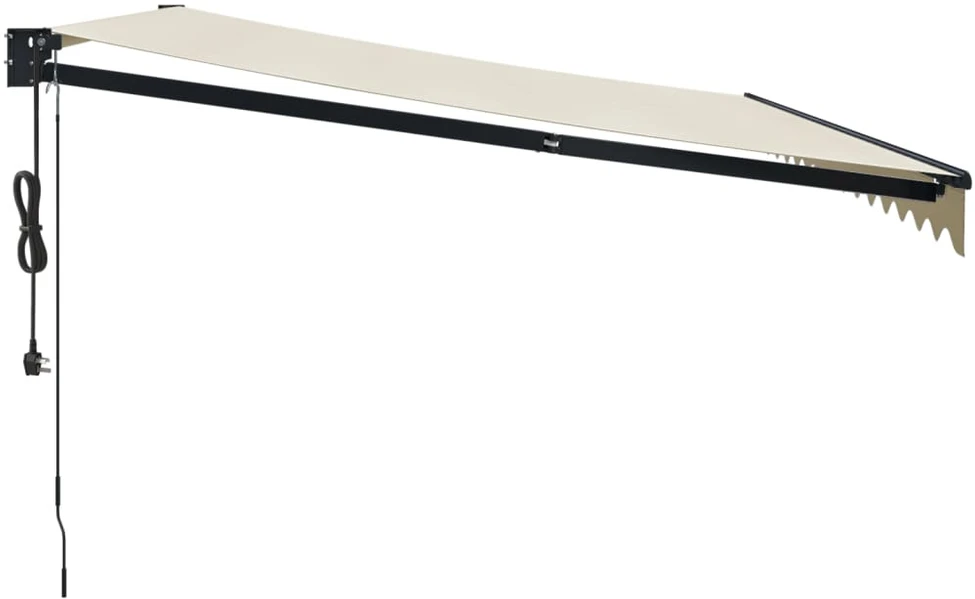 Automatinė ištraukiama markizė, kreminės spalvos, 4,5x3m