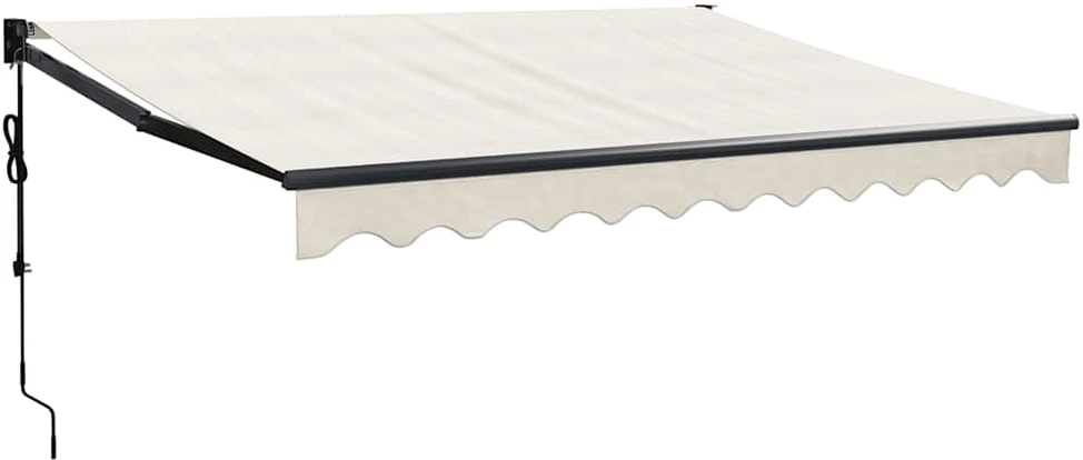 Automatinė ištraukiama markizė, kreminės spalvos, 3,5x2,5m
