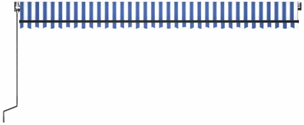 Automatinė ištraukiama markizė, mėlyna/balta, 600x350cm