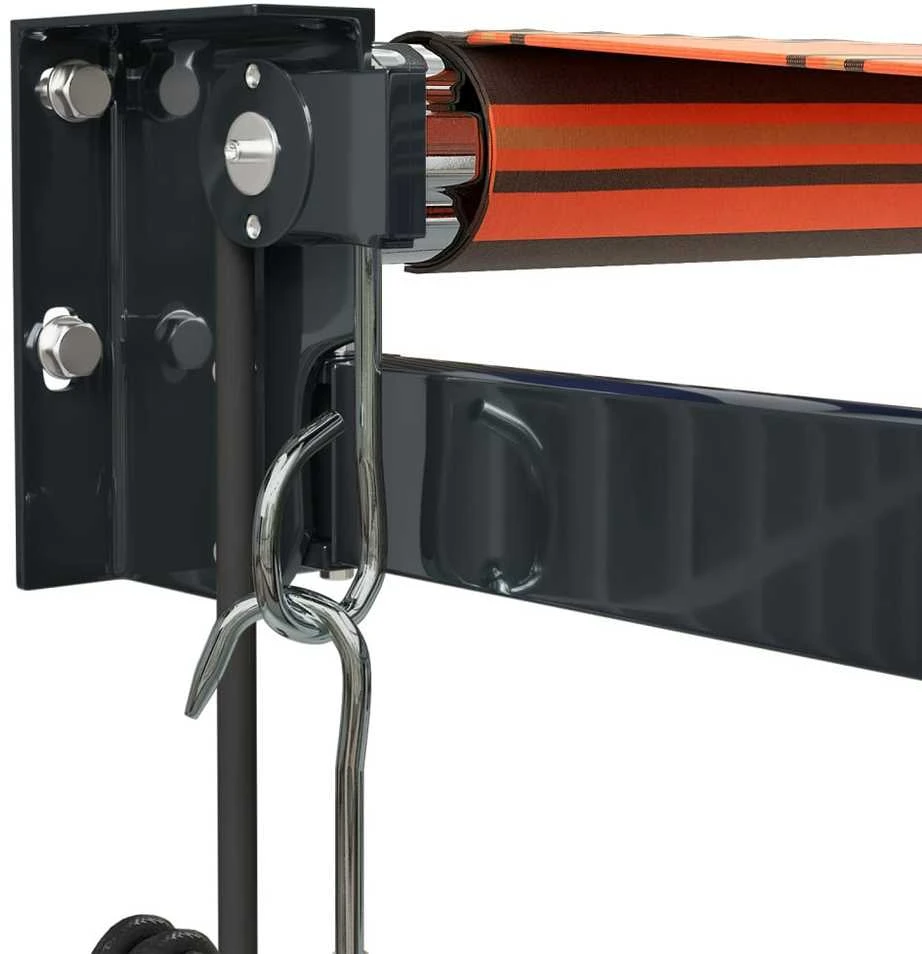 Automatinė ištraukiama markizė, oranžinė ir ruda, 3,5x2,5m