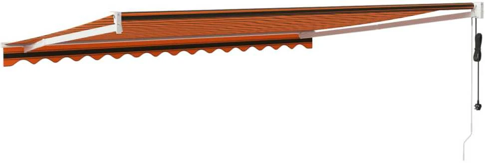 Automatinė ištraukiama markizė, oranžinė ir ruda, 4x3m
