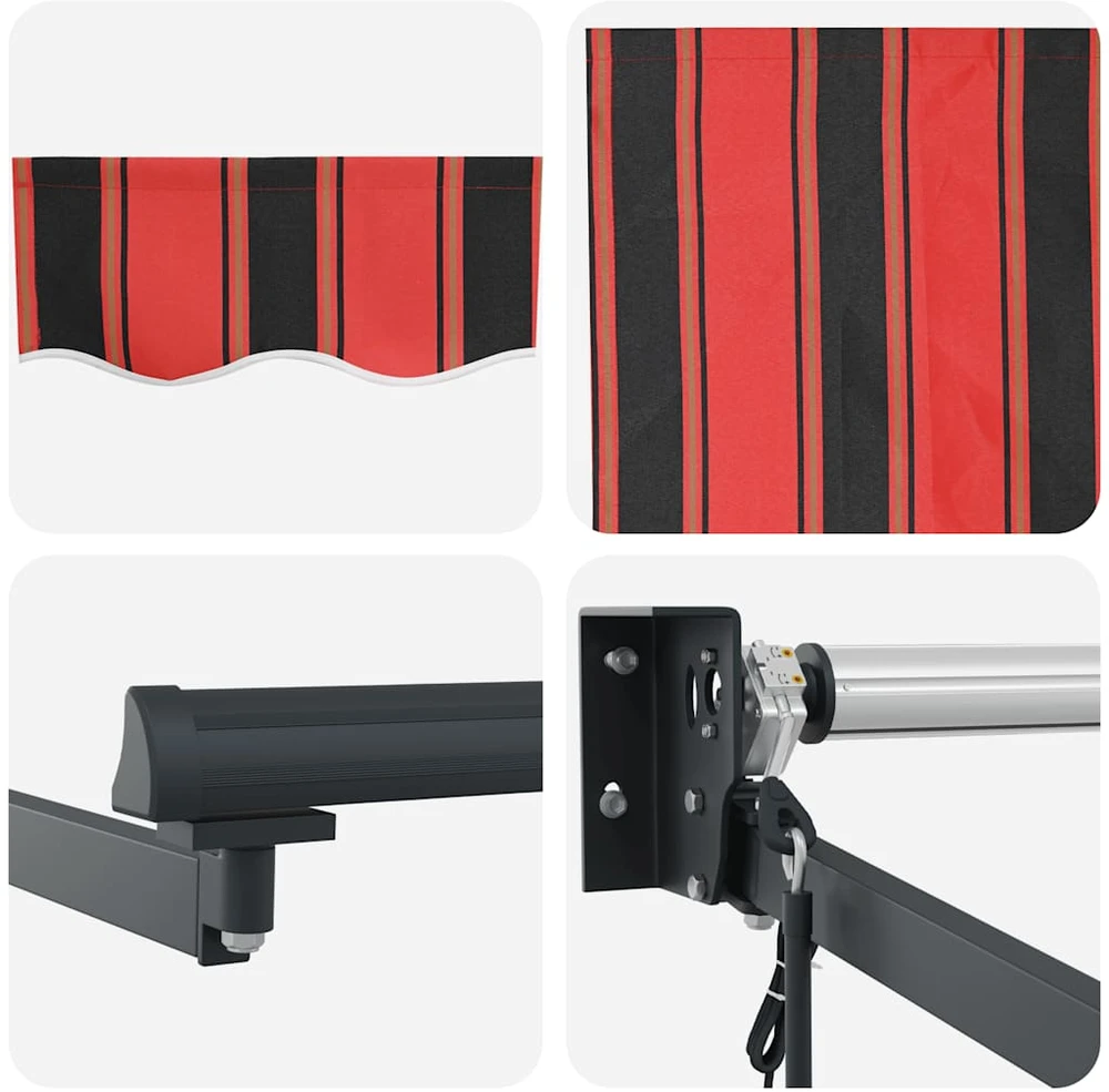 Automatinė ištraukiama markizė, oranžinė ir ruda, 4,5x3m