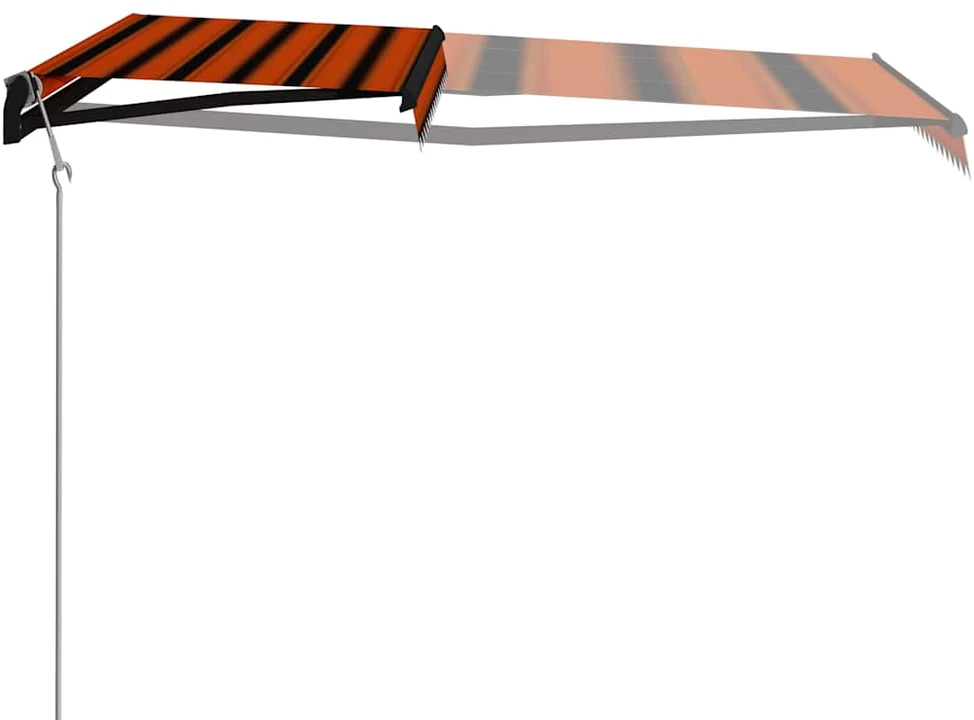 Automatinė ištraukiama markizė, oranžinė ir ruda, 400x300cm