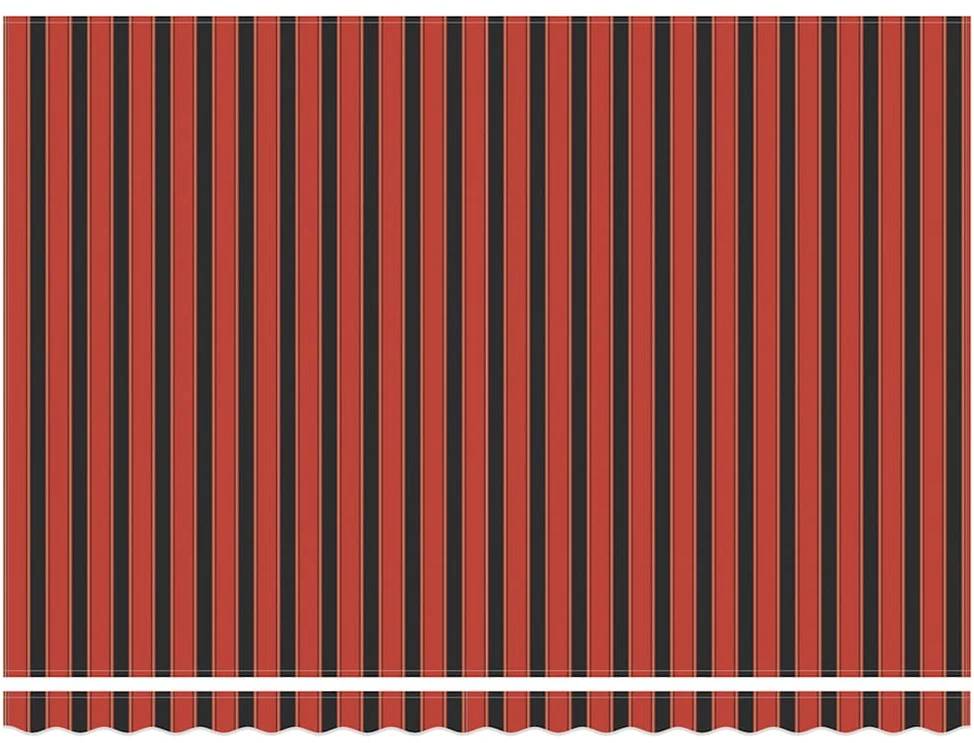Automatinė ištraukiama markizė, oranžinė ir ruda, 4,5x3m
