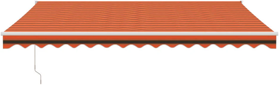 Automatinė ištraukiama markizė, oranžinė ir ruda, 4x3m