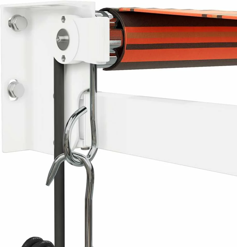 Automatinė ištraukiama markizė, oranžinė ir ruda, 4x3m