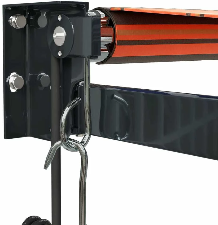 Automatinė ištraukiama markizė, oranžinė ir ruda, 4x3m