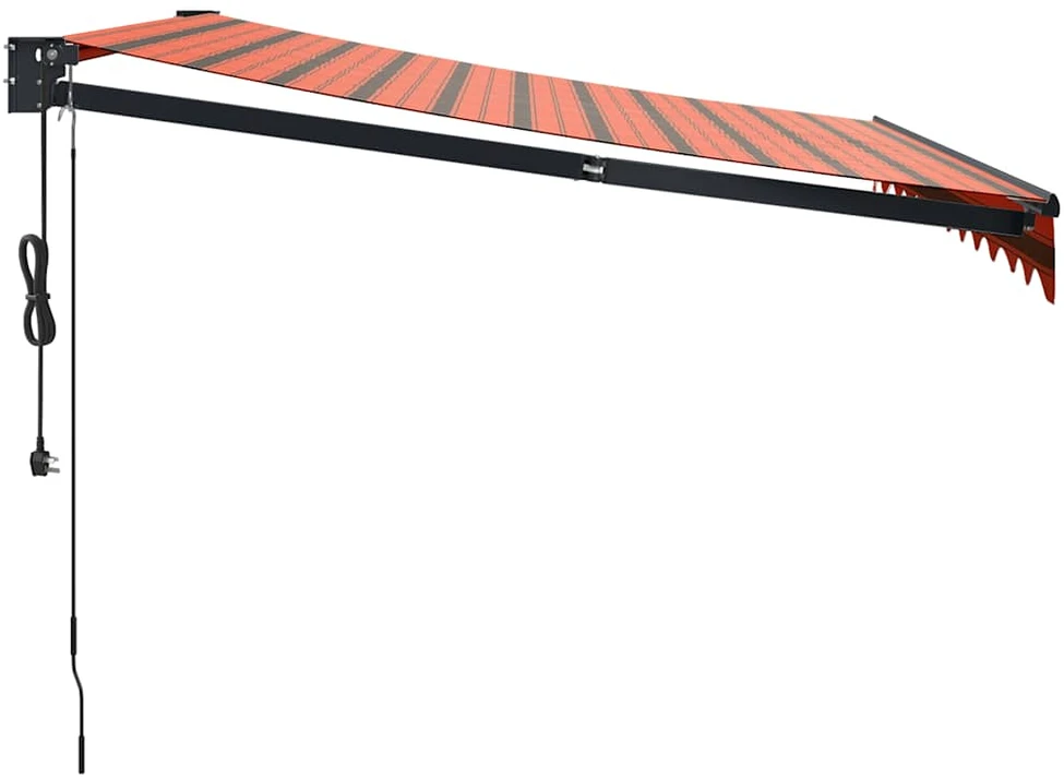 Automatinė ištraukiama markizė, oranžinė ir ruda, 3,5x2,5m