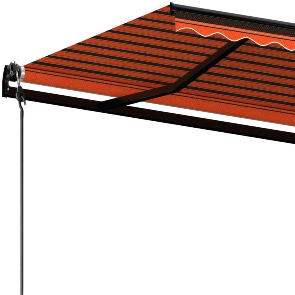 Automatinė ištraukiama markizė, oranžinė ir ruda, 450x350cm