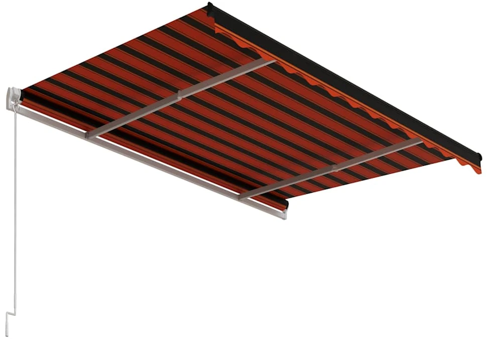 Automatinė ištraukiama markizė, oranžinė ir ruda, 300x250cm