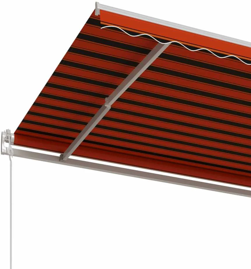 Automatinė ištraukiama markizė, oranžinė ir ruda, 450x350cm