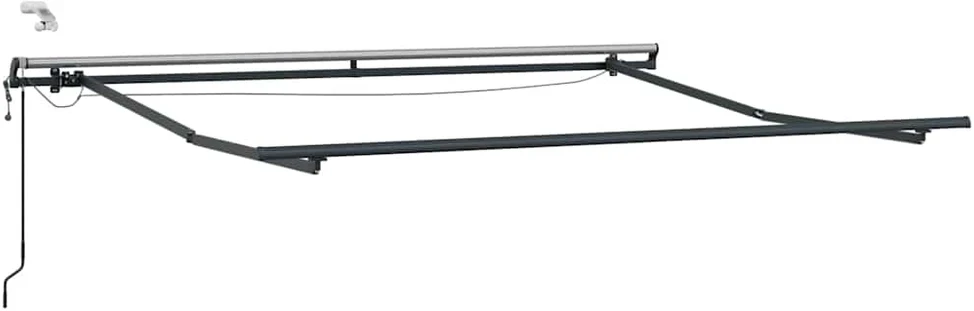 Automatinė ištraukiama markizė su LED, bordo spalvos, 300x250cm