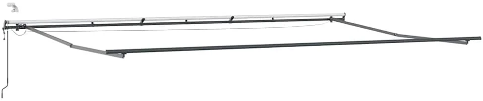 Automatinė ištraukiama markizė su LED, bordo spalvos, 600x300cm