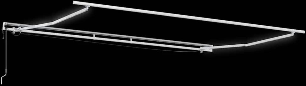 Automatinė ištraukiama markizė su LED, bordo spalvos, 400x300cm