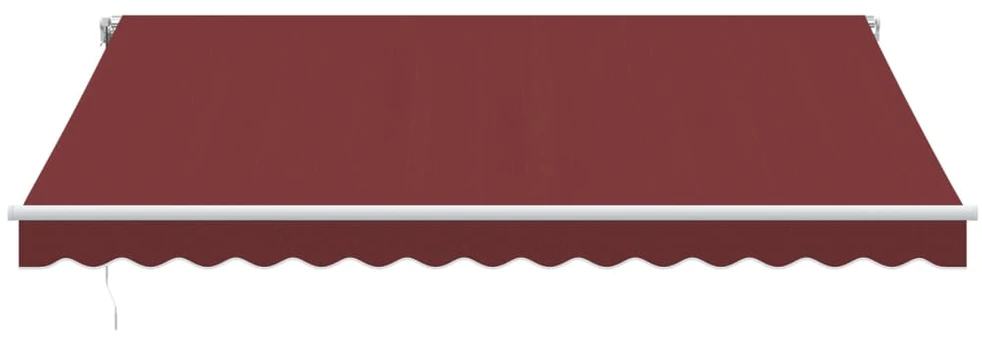Automatinė ištraukiama markizė su LED, bordo spalvos, 400x350cm