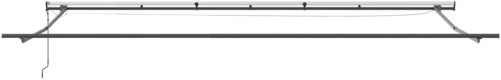 Automatinė ištraukiama markizė su LED, bordo spalvos, 600x300cm