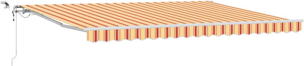 Ištraukiama markizė Geltona ir Oranžinė 450 × 350 cm