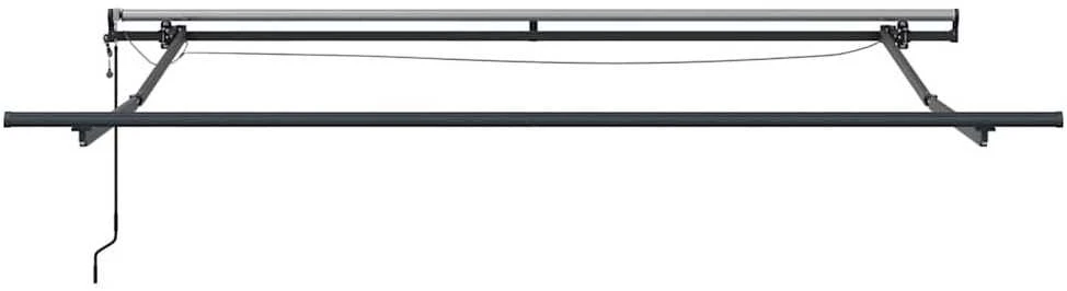 Automatinė ištraukiama markizė su LED, ruda, 300x250cm