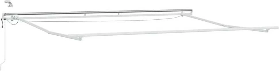 Automatinė ištraukiama markizė su LED, ruda, 450x300cm
