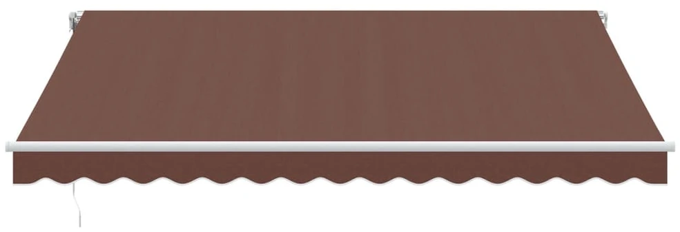 Automatinė ištraukiama markizė su LED, rudos spalvos, 400x350cm