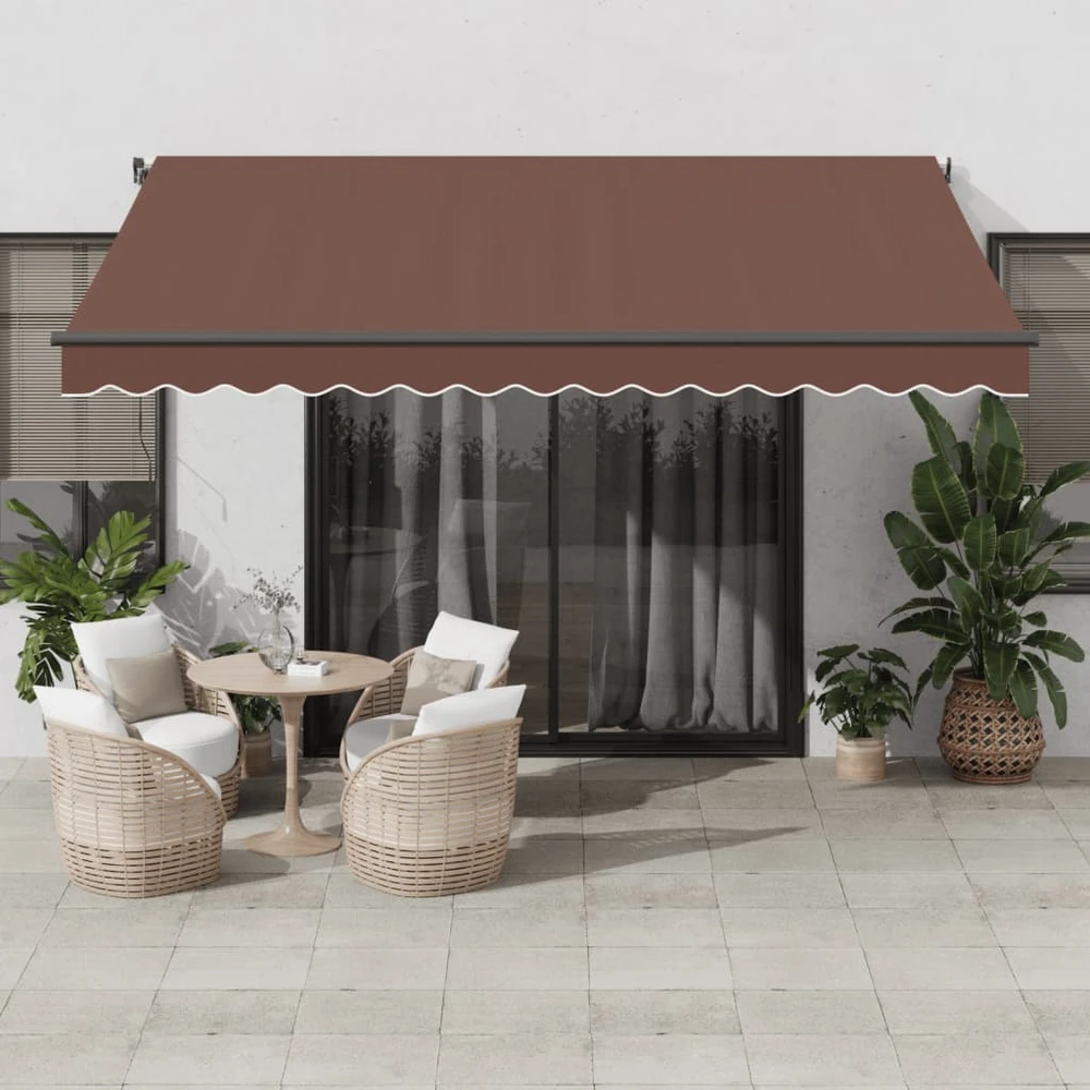 Ištraukiama markizė Ruda 400 × 350 cm Poliesteris