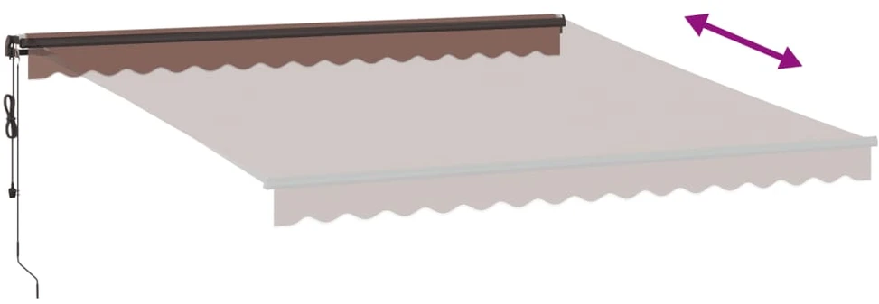 Ištraukiama markizė Ruda 400 × 350 cm Poliesteris