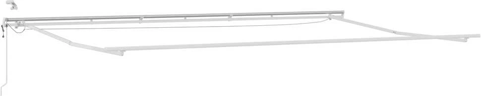 Ištraukiama markizė Žalia ir balta 600 × 300 cm Poliesteris