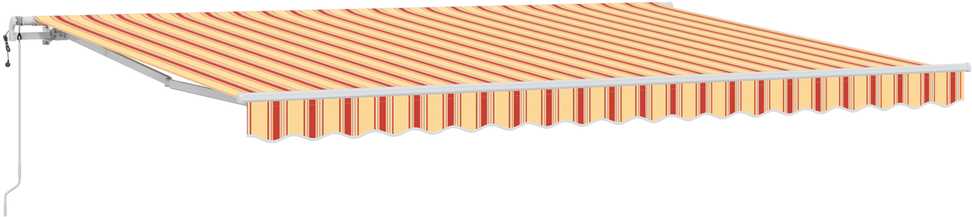 Ištraukiama markizė Geltona ir Oranžinė 450 × 350 cm