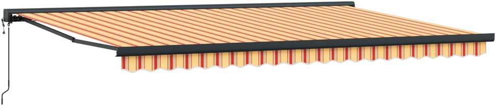 Ištraukiama markizė Geltona ir Oranžinė 500 x 300 x 165 cm