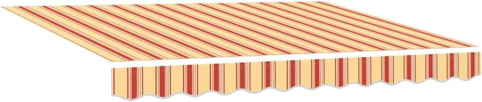 Ištraukiama markizė Geltona ir Oranžinė 350 x 250 x 165 cm