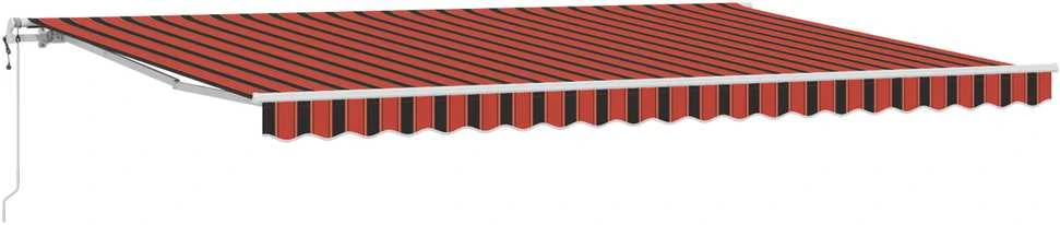 Ištraukiama markizė oranžinė ir ruda 500 × 300 cm