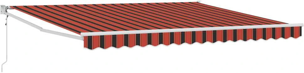 Ištraukiama markizė Oranžinė ir ruda 400 × 300 cm