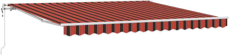 Ištraukiama markizė oranžinė ir ruda 400 × 350 cm