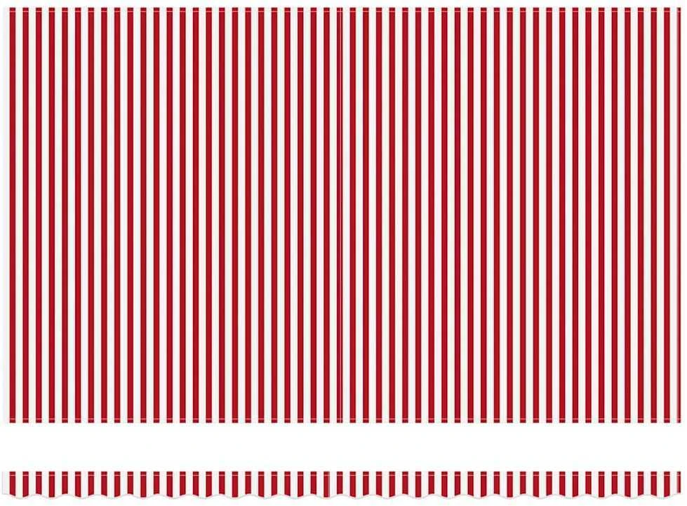 Ištraukiama markizė Raudona ir balta 500 × 350 cm