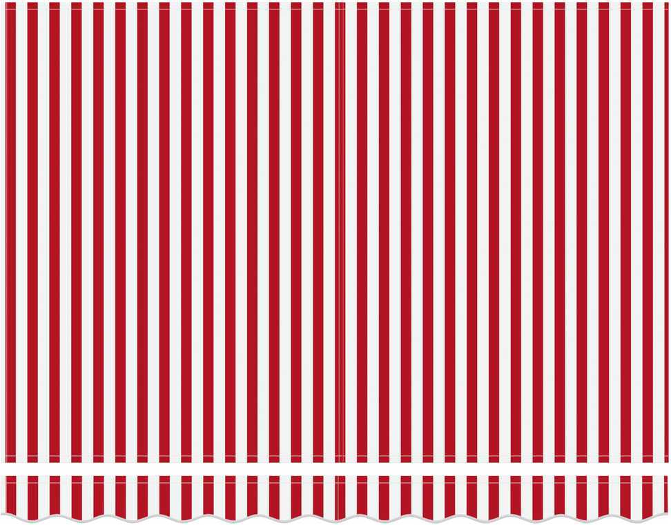 Ištraukiama markizė Raudona ir balta 300 x 250 cm