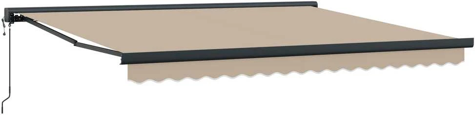 Ištraukiama markizė Smėlio 400 × 300 cm Audinys ir metalas