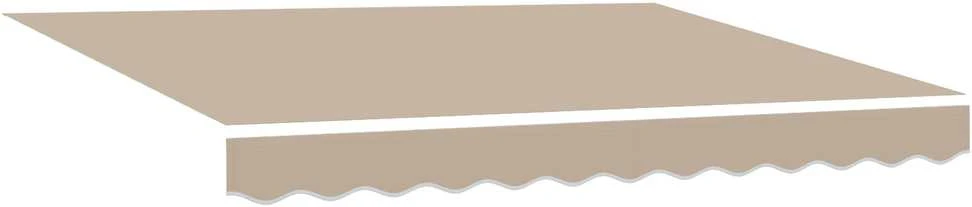 Ištraukiama markizė Smėlio 350 x 250 cm Audinys ir metalas